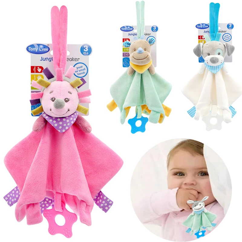 

Детские плюшевые мягкие игрушки, мультяшная собака, корова, успокаивающее полотенце, Успокаивающая кукла для новорожденного, мягкое успокаивающее полотенце, игрушка для сна, подарок