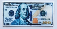 1x one hundred dollars 100 bills cash money currency dollar applique iron on patch diy sew %e2%89%88 5 9 2 9 inch