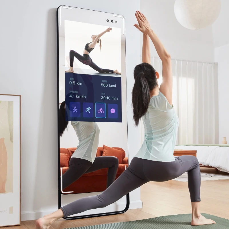 

Smart Workout Fitness Interactive For Gym Digital Home Mirror With Android Touch Screen Magic Mirror