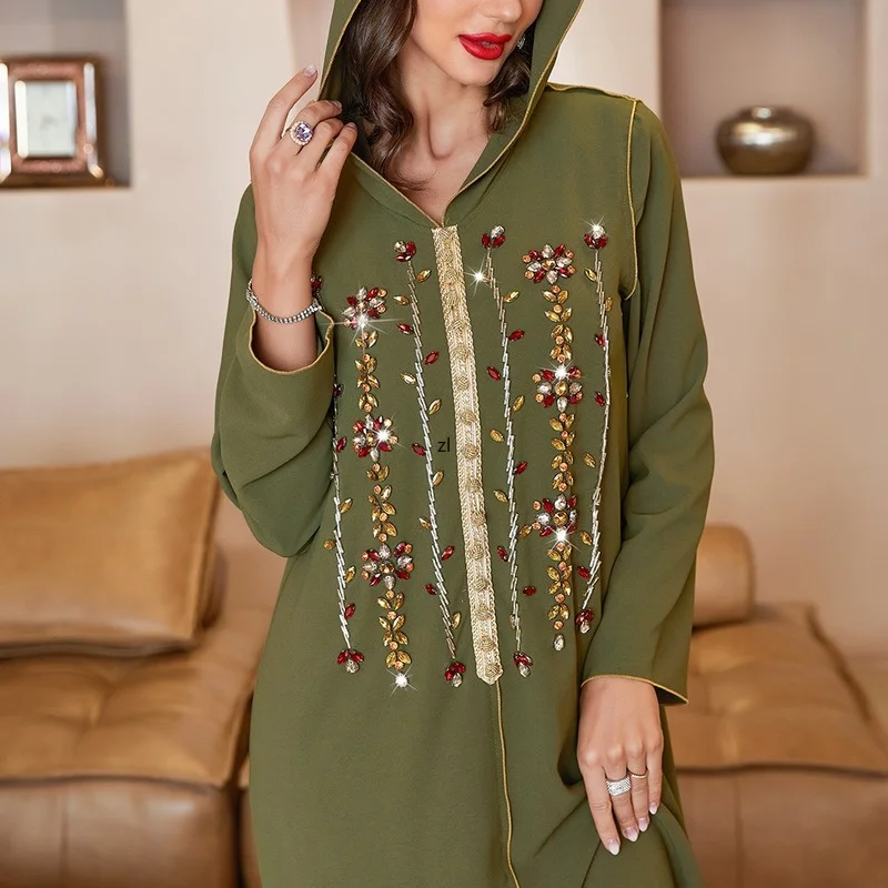 Dubai Abaya Turkish Women Clothing Muslim Dress Turkey Islam Jalabiya Moroccan Kaftan Robe Longue Femme Caftan Djellaba Femme