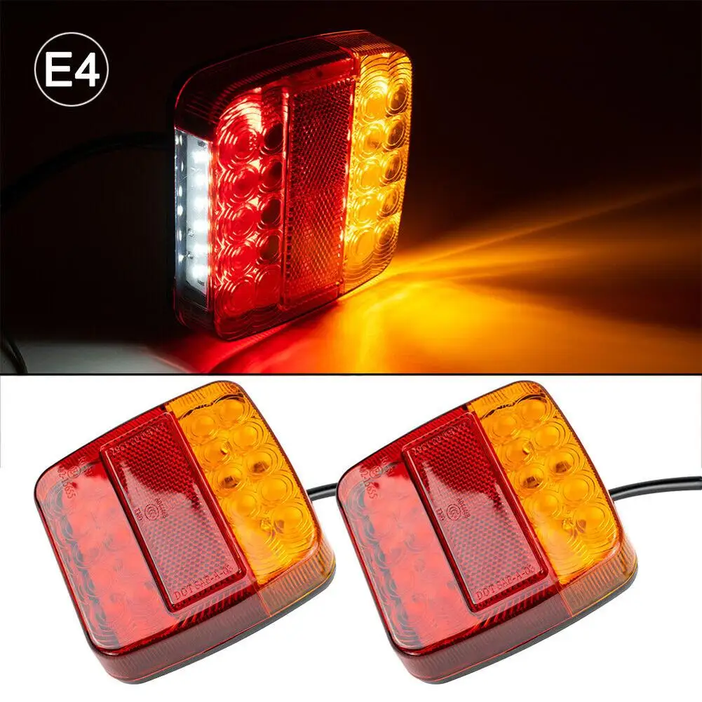 

2Pcs LED Trailer Tail Light DC 12V 20led RV ATV Stop Indicator Truck Lamp Turn Signal Lamp Brake Light License Plate Lights