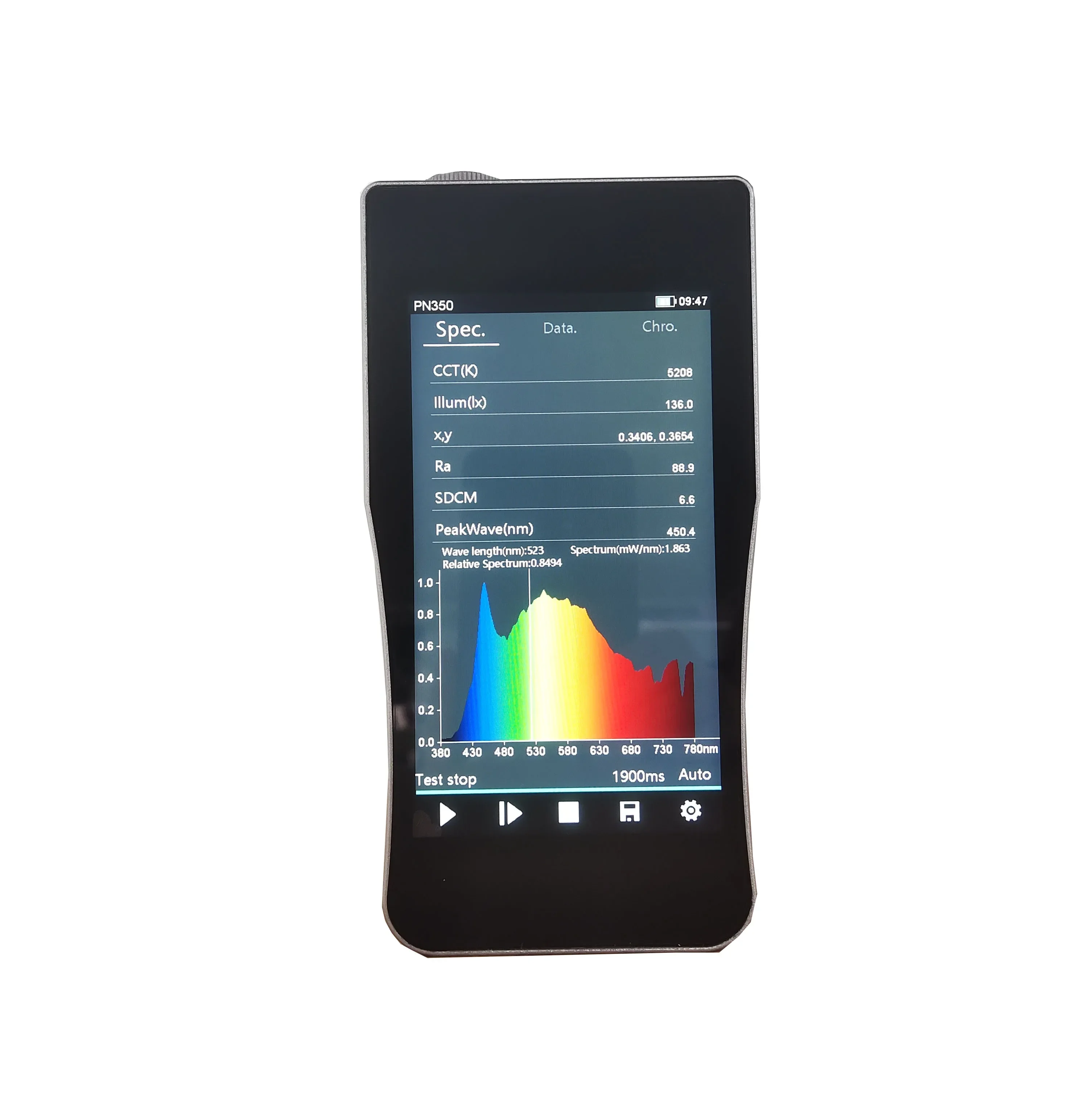 PN350B 380-780 нм ручной анализатор освещенности тестер синего света спектрометр
