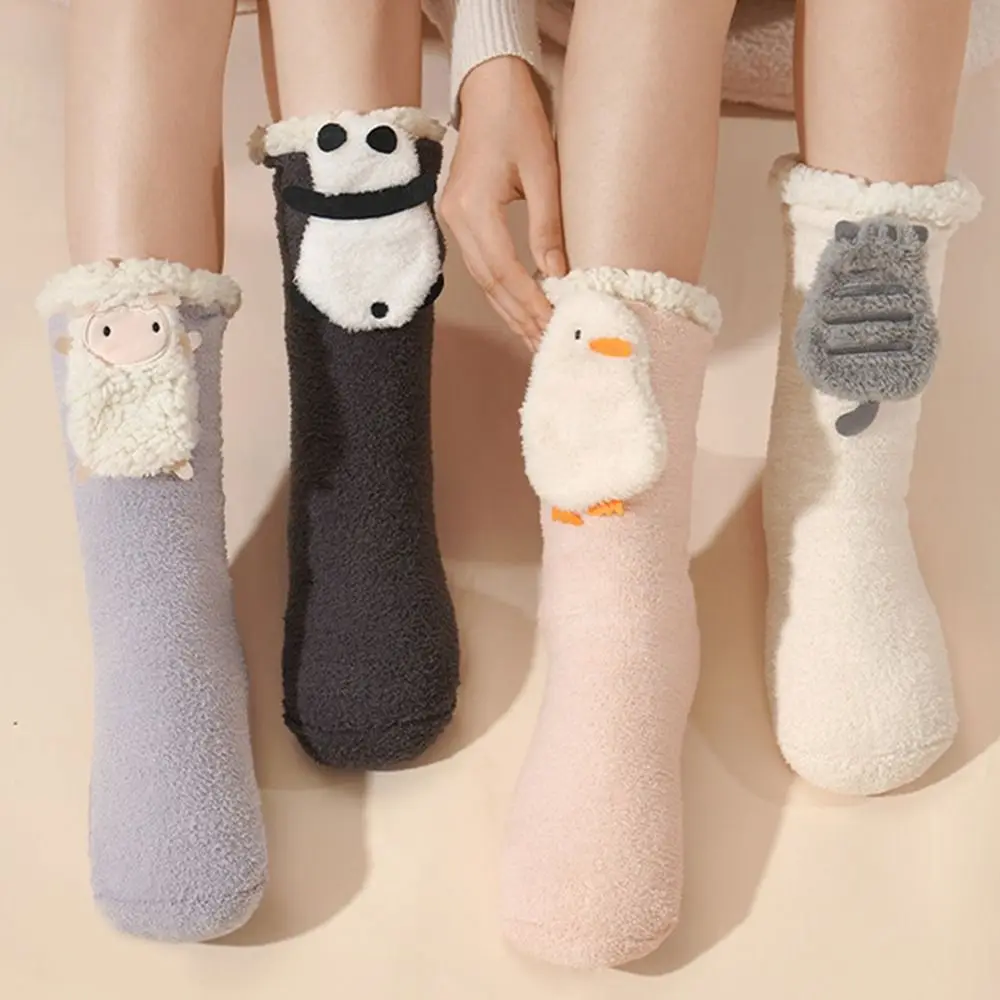 

Нескользящие носки с электрическим подогревом, новинка, теплые толстые зимние носки, теплые плюшевые тапочки с контролем температуры, носки