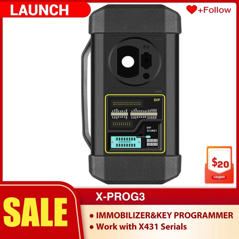 

LAUNCH X431 X-PROG 3 Key Programmer Car key Programming Tools Read/write Chips Immobilizer Programmer for X431 V/V+/PRO3S+/PAD