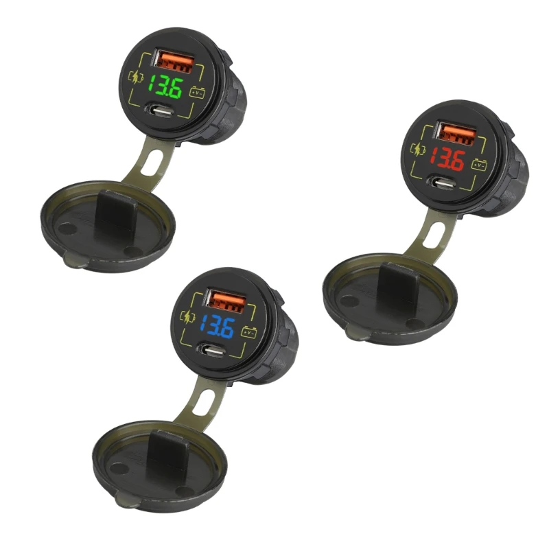 

Автомобильное зарядное устройство с двумя портами USB Type-C, 36 Вт, 12-24 В