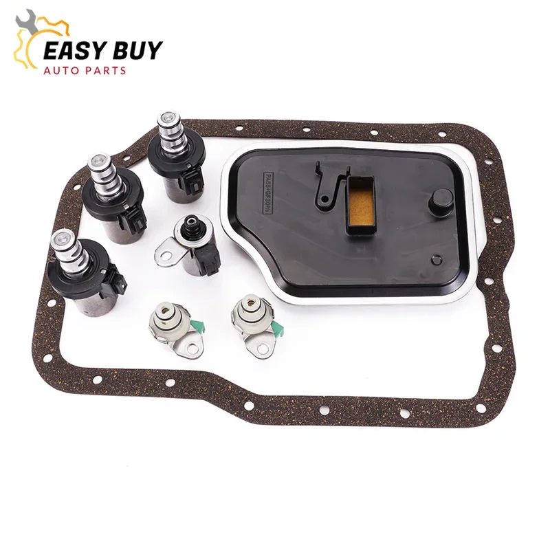 Комплект соленоидов электромагнитов трансмиссии 4F27E FN4A-EL с комплектом фильтров