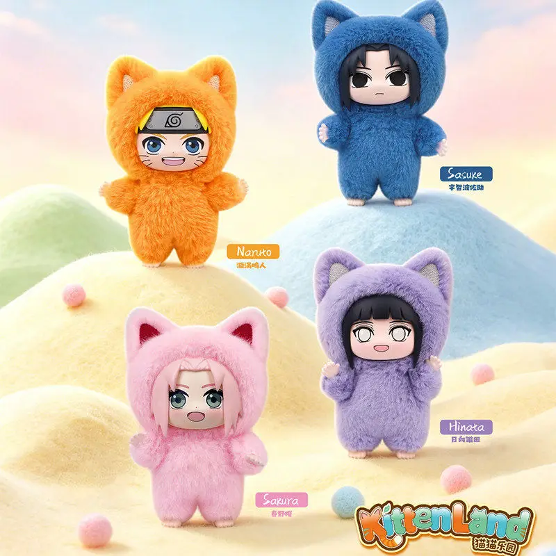 Фото NARUTO Cat Paradise: Виниловая плюшевая подвеска-сюрприз в закрытой коробке, модные коллекционные игрушки, фигурки, подарок Узумаки Наруто №4