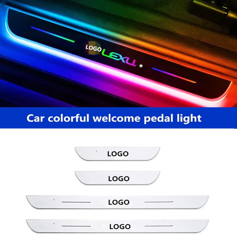 

[Индивидуальная Настройка] Лазерная лампа проектора с логотипом автомобиля для подвижной светодиодной подсветки Lexu USB, работающей на обеих ...