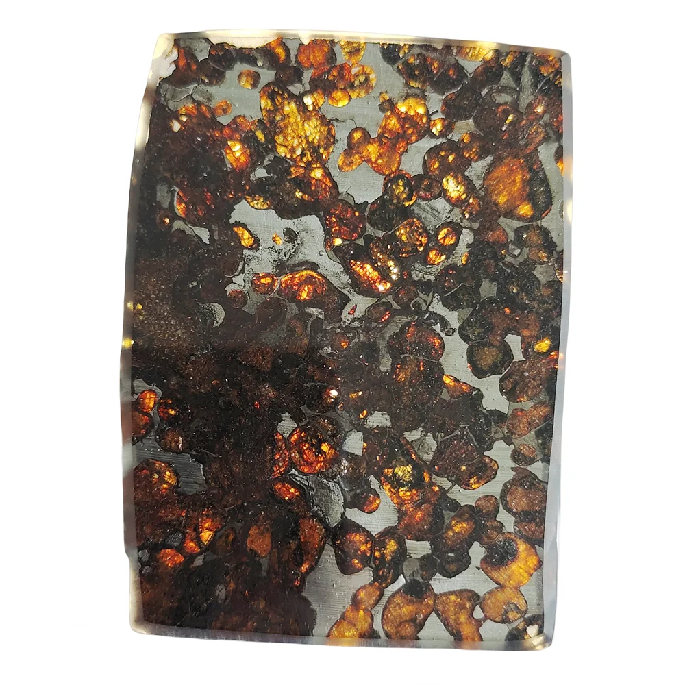 

40 г, серио палласит, Олива, метеорит, натуральный материал метеорита, образцы оливкового метеорита, из Кении, QA297