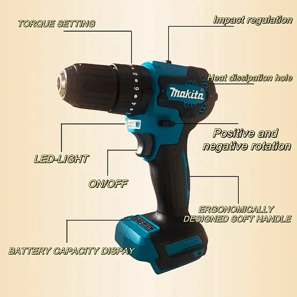 Электрическая ударная дрель Makita DPH485 10 мм