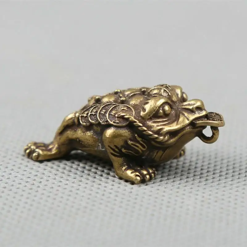 1,5 дюйма; Китайская Бронзовая Золотая Жаба, крупитер, статуи животных, искусственные статуи и скульптуры, маленькая модель. 1,5 дюйма; Китайская Бронзовая Золотая Жаба, крупитер, статуи животных, искусственные статуи и скульптуры, маленькая модель.