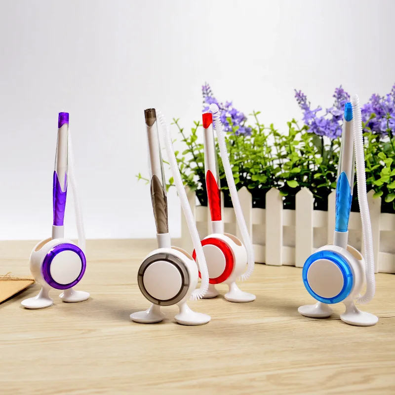 

0.5mm Desk pen Office for office work Office ballpoint pen Desktop fixed With rope can be attached to the table pen bank counter