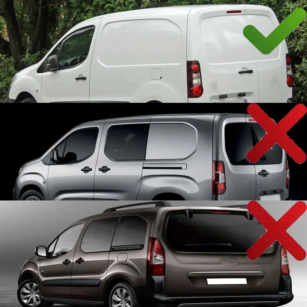 Фото Пара левых и правых задних фонарей для Citroen Berlingo Mk2 Van Peugeot Partner Mk2 Van 2012-2018, задний фонарь, сигнальная лампа №2