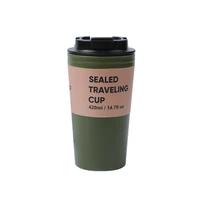 business gift 420ml plasic reusable coffee travel mug eco friendly food grade tea coffee cup