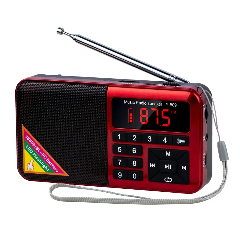 

Портативный мини FM-радиоприемник с поддержкой TF-карты, USB-динамик 70-108 МГц
