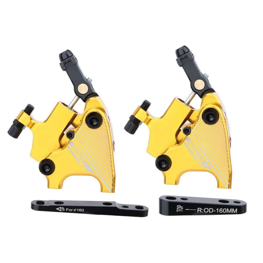 

for MTB Brake Calipers 4Pcs/Set Bike Low Noise Double Piston Drive Precision Machining CNC Process Bike Flat Mount Caliper