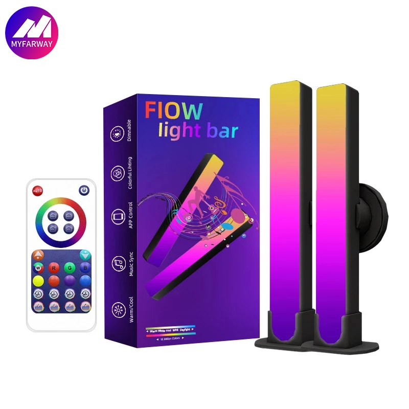 Multicolor  Standing Night Lamp Restaurant Office RGB Table Light With Remote Control led desk lamp colorful game light