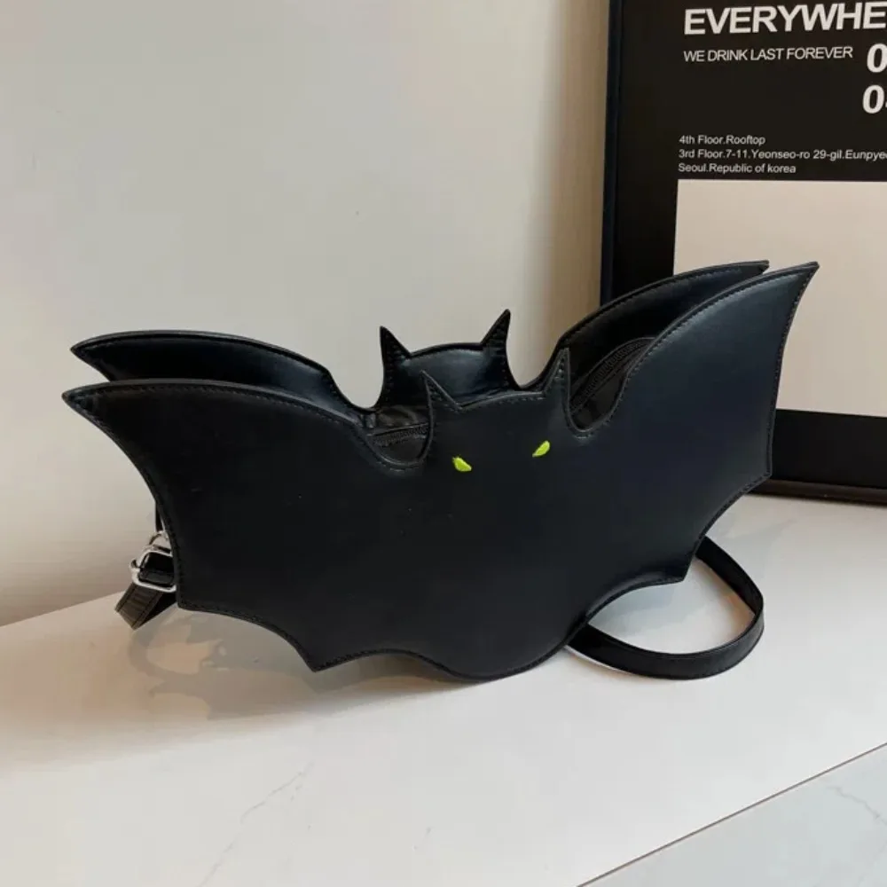 Повседневная сумка через плечо из искусственной кожи с рисунком летучей мыши