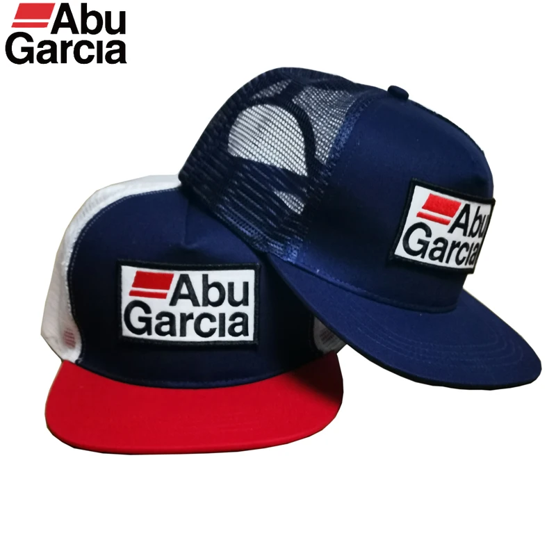 

Abu Garcia Men's Fishing Cap Adjustable Mesh Snapback Breathable Trucker Hat Adults Outdoor Sports Golf Cap Fisherman Hat