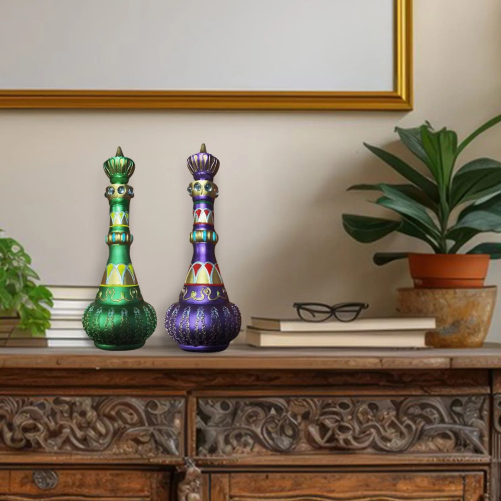 Mario-della Casa I Dream Of Jeannie Флакон Духов Второго Сезона Зеркало Фиолетовое Стекло Пагода