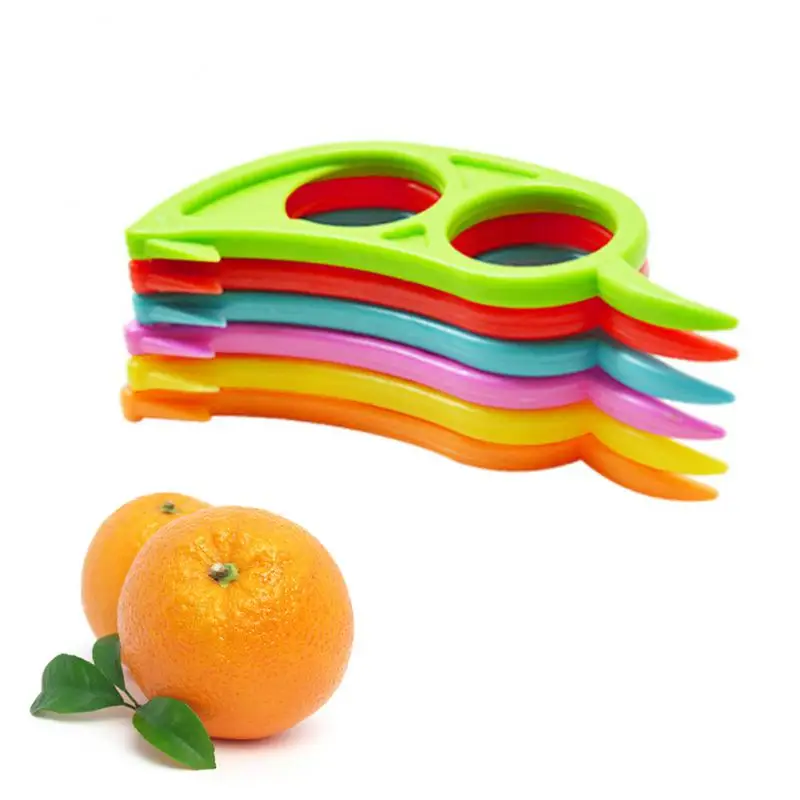 

5PCS Orange Lemon Citrus Peeler Fruit Slicer Cutter Quickly Stripping Plastic Peeling Knife Kitchen Gadgets Fruit Vegetable Tool