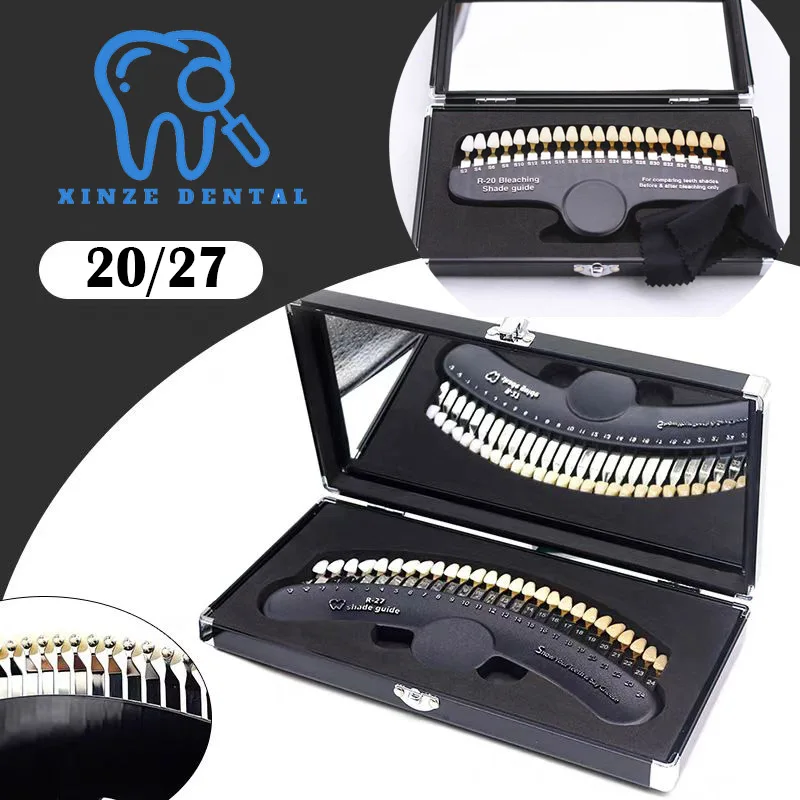 20/27 цветов 3D стоматологическая лаборатория отбеливатель направляющая для