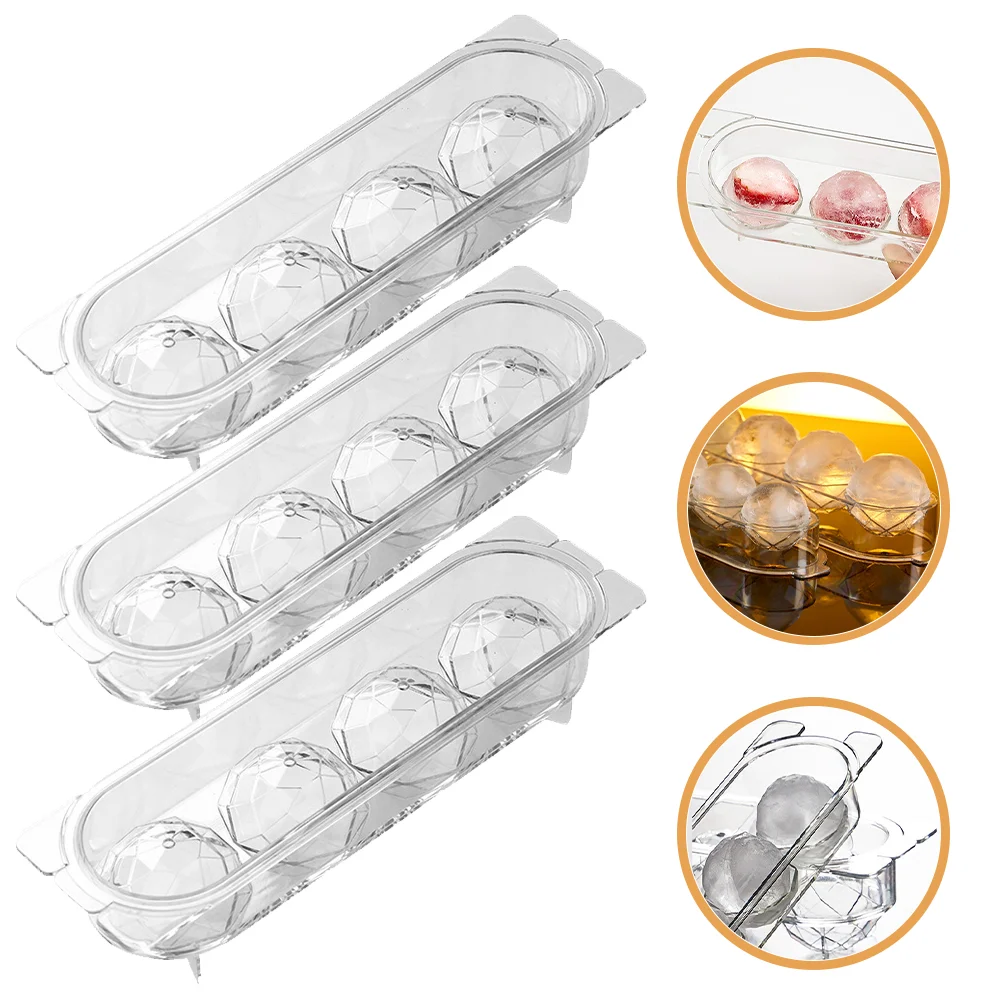

3pcs Molds Mold Ice Ice Cube Tray Ice Trays Freezer Whiskey Ice Mold Ice Cube Mold Ice Cube Maker Small Ice Cube Trays