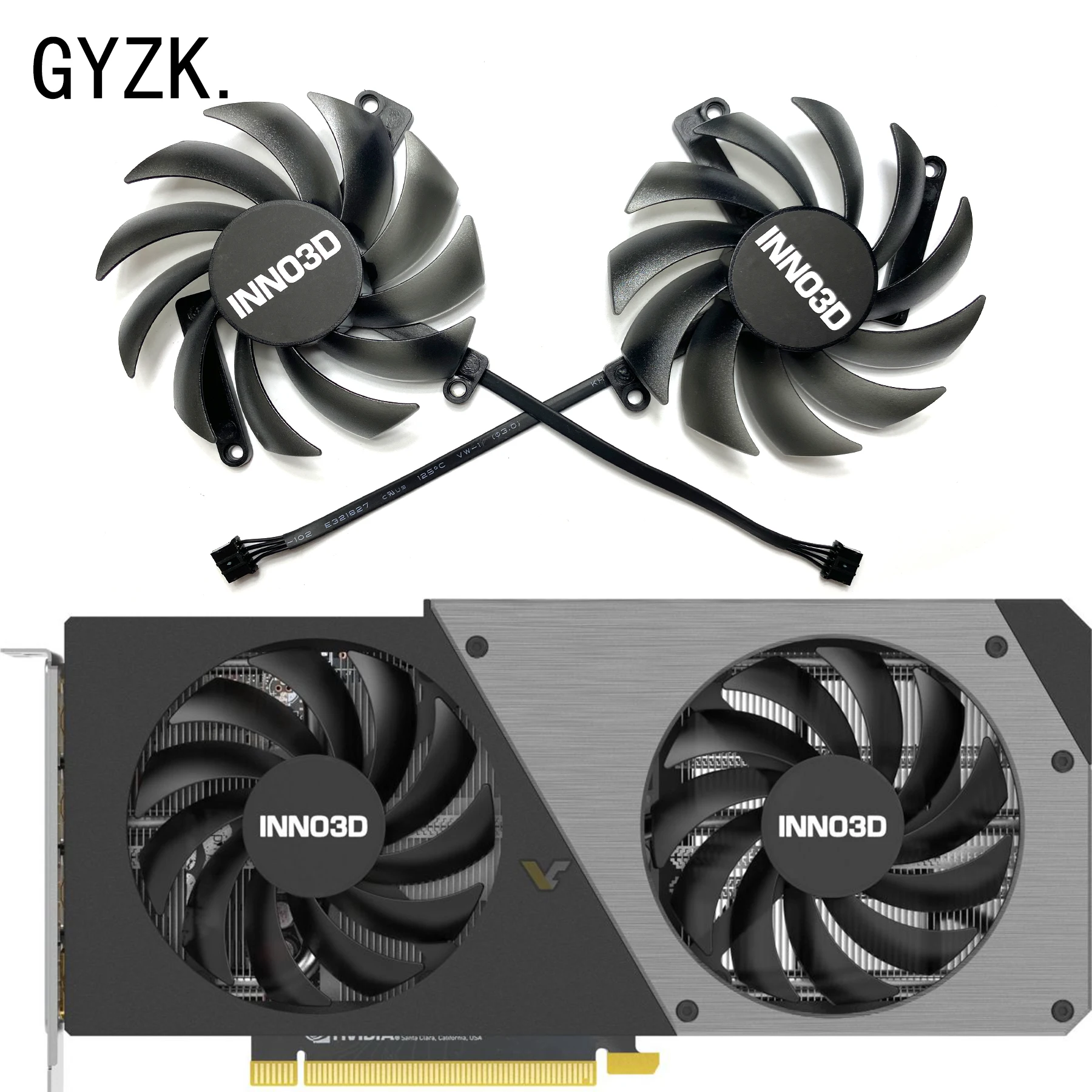 [해외] 그래픽 카드 교체 팬 CF-12915S  INNO3D GeForce RTX4070  12GB Twin X2 OC  신제품