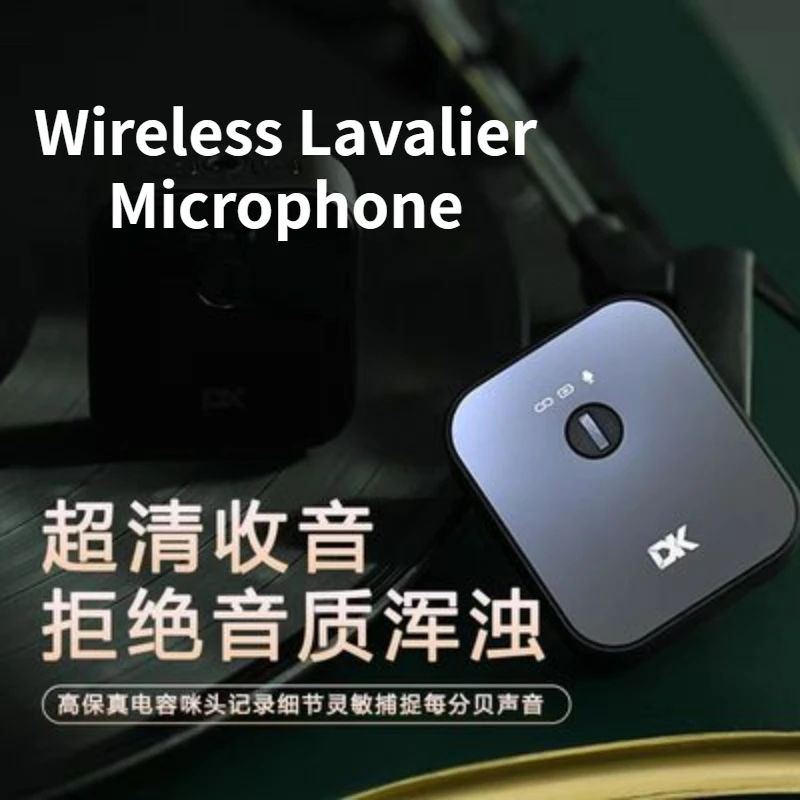 DK MP-6BR 2.4G Wireless Mini Lavalier Microphone for Smartphone Camera Video Can Be Used for YouTube Live Video Recording