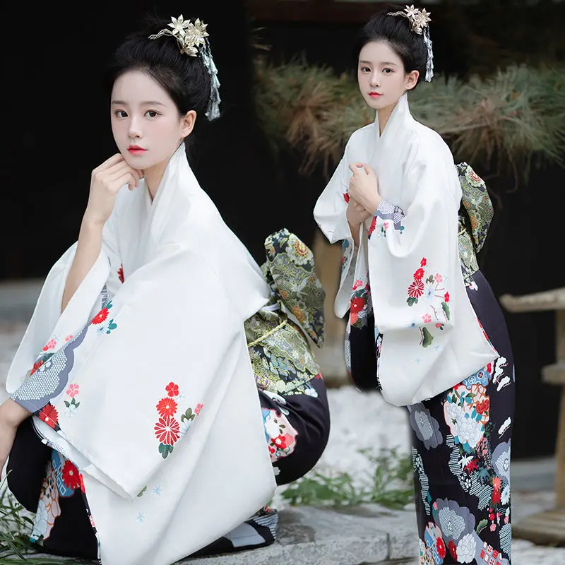 

Kimono Women's Formal Dress Traditional Atmosphere Improved Japanese Photo Photography Outdoor Photography Clothing