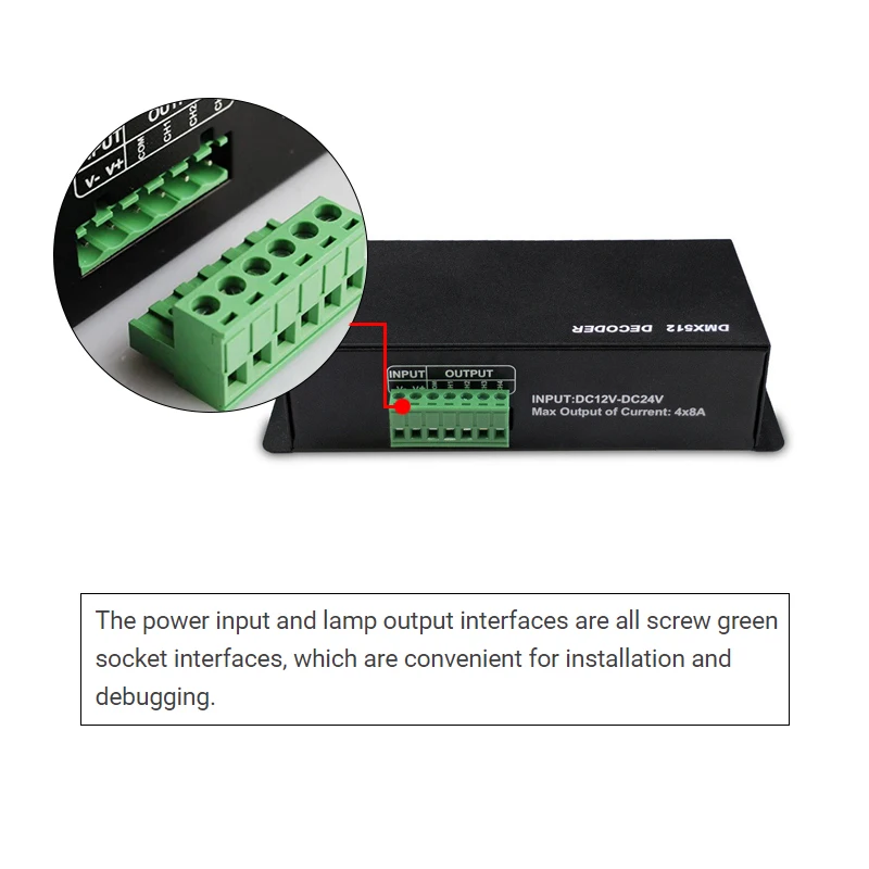 DMX512 DMX декодер светодиодный RGBW 4-канальный Регулятор яркости DC12V 24V с XLR разъемом