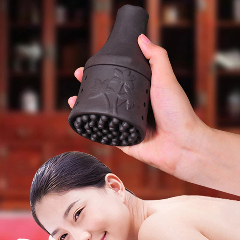 

Moxibustion Ceramic Jar Zisha Scraping Cup Warm Compress Acupunture Therapy Meridian Massage Wormwood Moxa Stick Relieve Pain