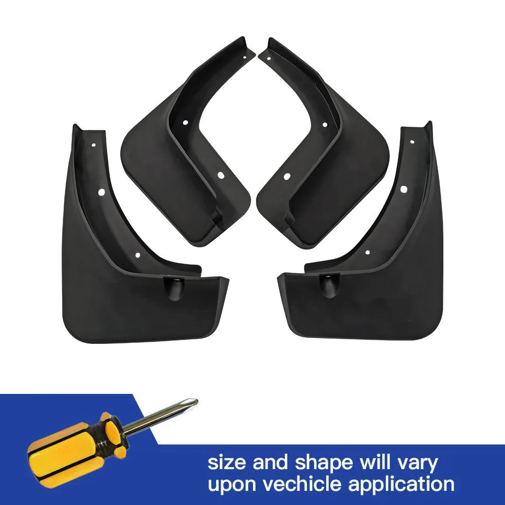 

4Pcs Front & Rear Mud Flaps Splash Guards Mudguards Black For MG ZS 2020 2021 2022 2023