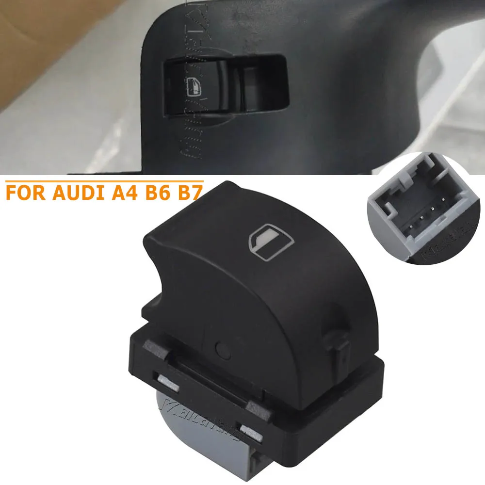 

Переключатель управления стеклоподъемником со стороны пассажира с одной кнопкой для Audi A4 B6 Audi A4 B7 2003-2008 4F 0959855 A 8ED 959855 8Е 0959855