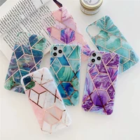 glitter marble plating phone case for iphone 13 12 mini 11 pro xs max 7 8 plus se 2020 xr x silicone soft tpu back cover