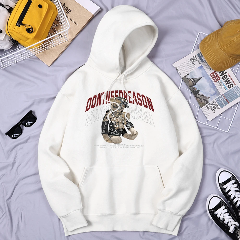 

Худи мужское оверсайз с капюшоном, флисовое, в стиле Харадзюку