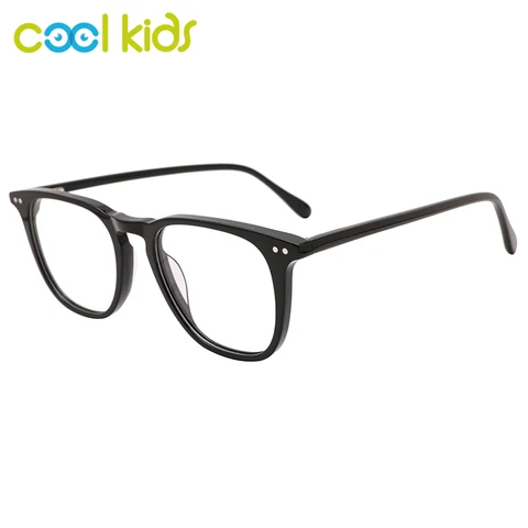 Крутые детские очки унисекс, ацетатные квадратные очки в оправе, оптические очки по рецепту, тонкие прозрачные цветные очки WD1389