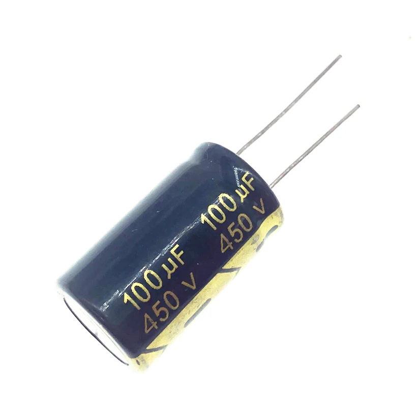 

2pcs 5pcs 450v 100UF 450v100UF aluminum electrolytic capacitor size 18*30 20%