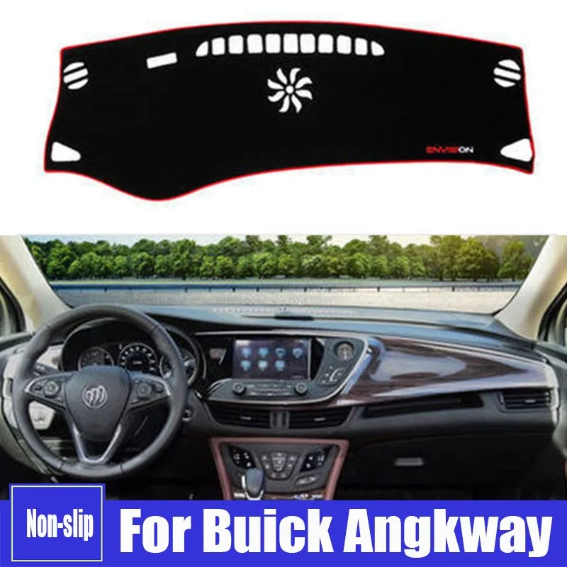 

For Buick Angkway Car Dashboard Cover Avoid light Pad Instrument Panel Mat Carpets ANti-UV Car Accessories
