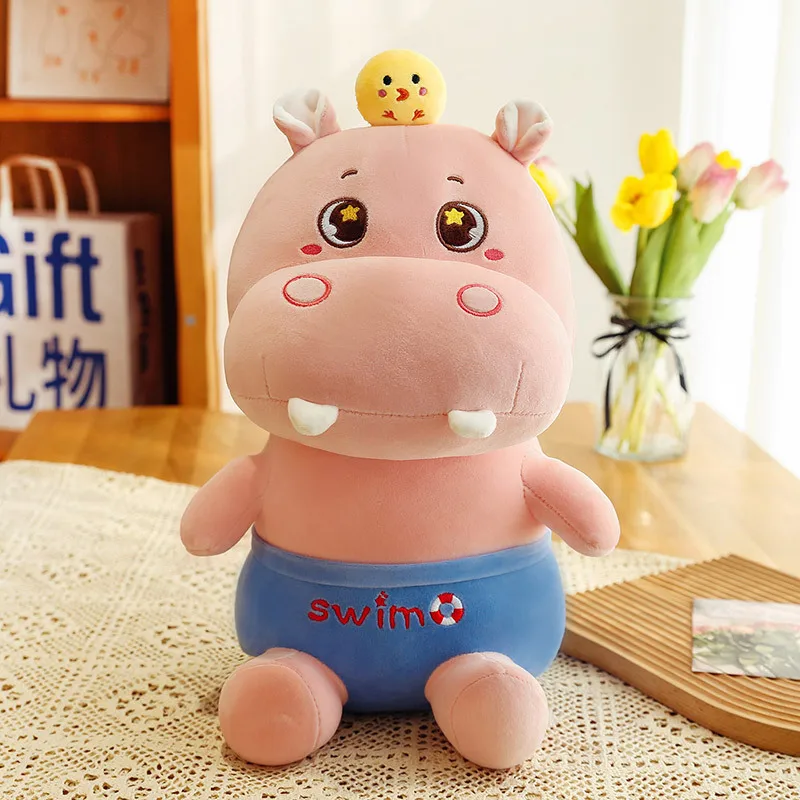 25/35/45/60CM Плюшевые куклы-бегемотики для малышей, мягкие хлопковые игрушки для дома, подарок на День рождения.