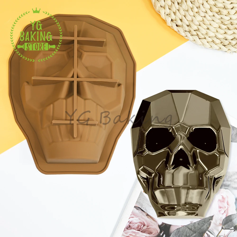 Dorica силиконовая форма для торта 3D череп/клоун