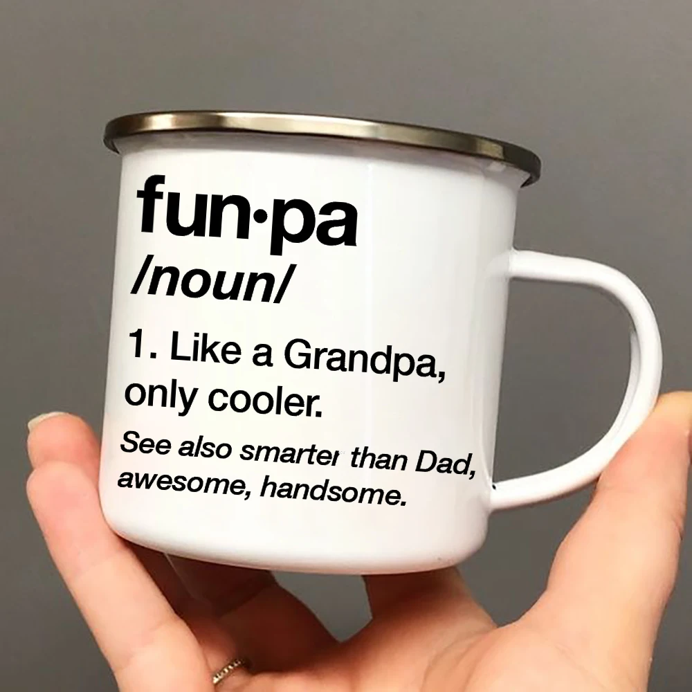 

Funpa Definition Tea Mug New Grandfather Drink Cup Gifts for Grandad Happy Fathers Day Gift for Grandpa Grandfather Coffee Mugs