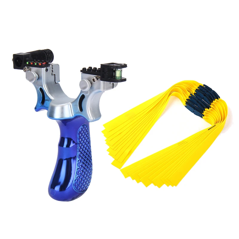 

Hunting Laser Slingshot With 10PCS Flat Rubber Band Infrared Shooting High Precision Fast Pressing Precision Outdoor Sling Shot