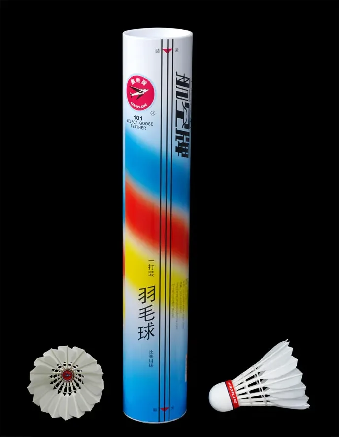 Волан для бадминтона с черной этикеткой 2 трубки