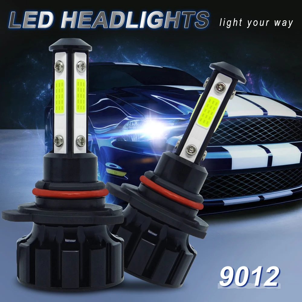 

4 Sides 6000K H7 H8 H9 Led Car Headlights 9005 9006 9012 12000lm Auto Headlamp Fog Lights Fog Lamp 12V