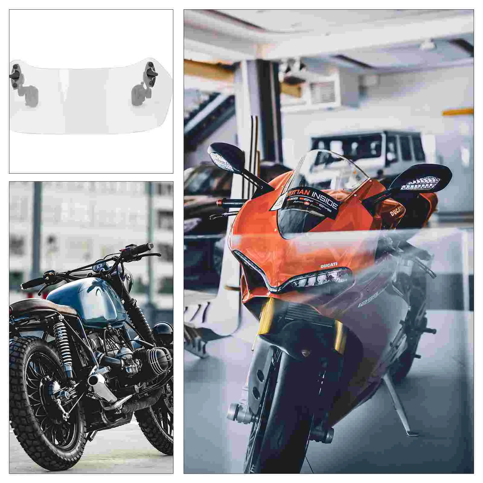 1 PC Durable Universal Motorcycle Wind Deflector Windshield Extension |