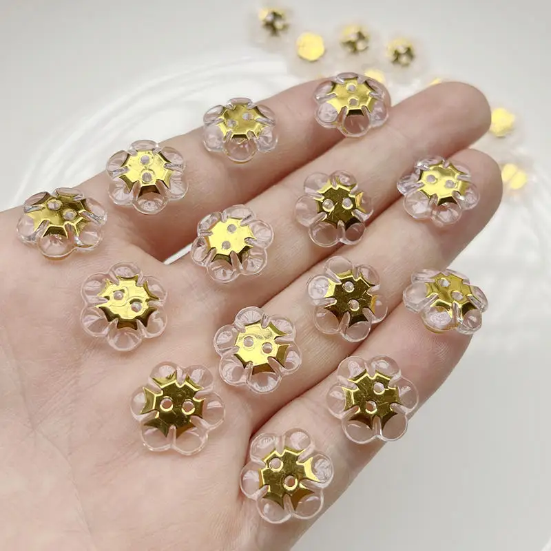 50 шт. 15 мм Бронзирующая рукоделие яркий прозрачный цветочный дизайн Акриловые стразы искусство стразы украшение своими руками переводная картинка