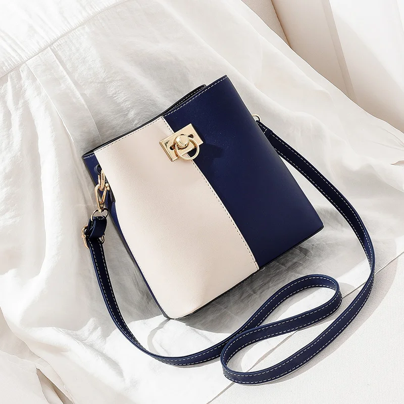 

Messenger Bags for Women PU Leather Crossbody Shoulder Bag 2023 Female Luxury High Quality Ladies Handbags Bucket Bag