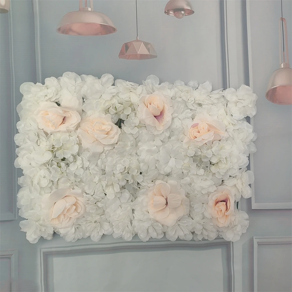 

40X60CM Wedding Artificial Plants Background Wall Christmas Silk Modern Decoration Creative Artificial Flower Rose Flower Wall