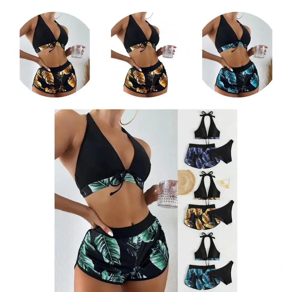 

Женский Купальник бикини, женский Купальник из трех частей с принтом, Купальник пуш-ап, бикини 2021, женское бикини, 2022 Новинка